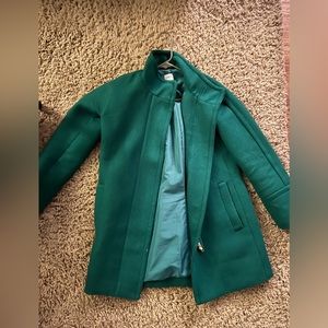 J crew city coat, emerald